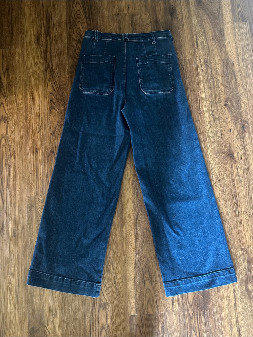 Pilcro The Skipper Jeans 30 Womens Anthropologie High Rise Wide Leg - Picture 5 of 8